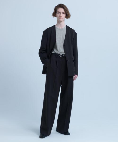 URBAN RESEARCH(アーバンリサーチ)の「new basic WASHABLE WOOL STRUCT TOPS(Tシャツ/カットソー・レディース・ホワイト系その他/チャコールグレー/ブラック系その他・FREE)」の5枚目の写真