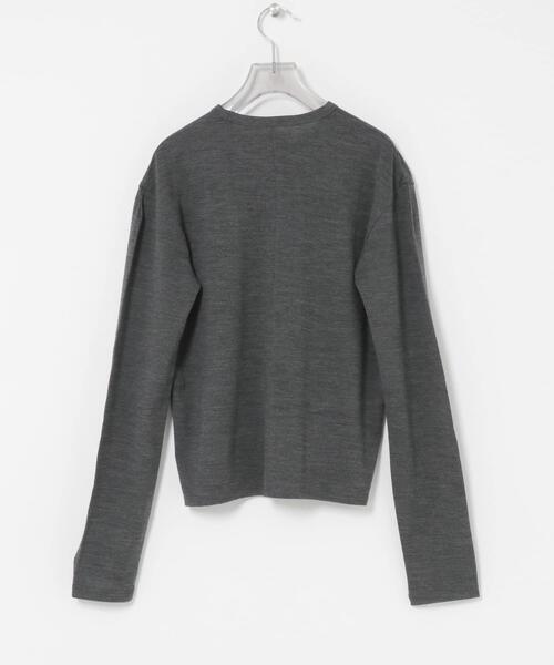 URBAN RESEARCH(アーバンリサーチ)の「new basic WASHABLE WOOL STRUCT TOPS(Tシャツ/カットソー・レディース・ホワイト系その他/チャコールグレー/ブラック系その他・FREE)」の16枚目の写真