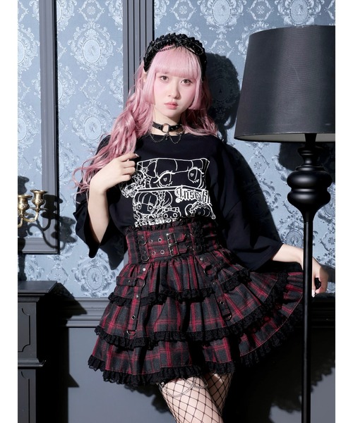 NOEMIE(ノエミー)の「ロンリードール3コマTシャツ(Tシャツ/カットソー・レディース・ピンク/ブラック/サックスブルー・M)」の2枚目の写真