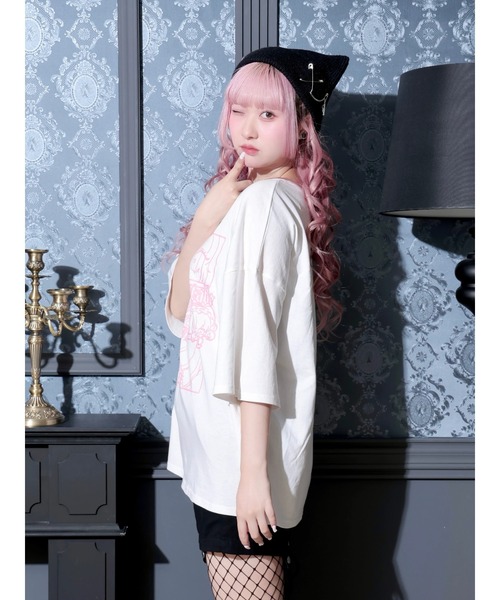 NOEMIE(ノエミー)の「ロンリードール3コマTシャツ(Tシャツ/カットソー・レディース・ピンク/ブラック/サックスブルー・M)」の22枚目の写真
