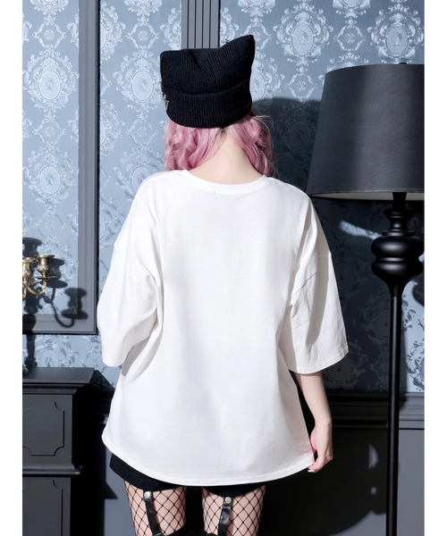 NOEMIE(ノエミー)の「ロンリードール3コマTシャツ(Tシャツ/カットソー・レディース・ピンク/ブラック/サックスブルー・M)」の4枚目の写真