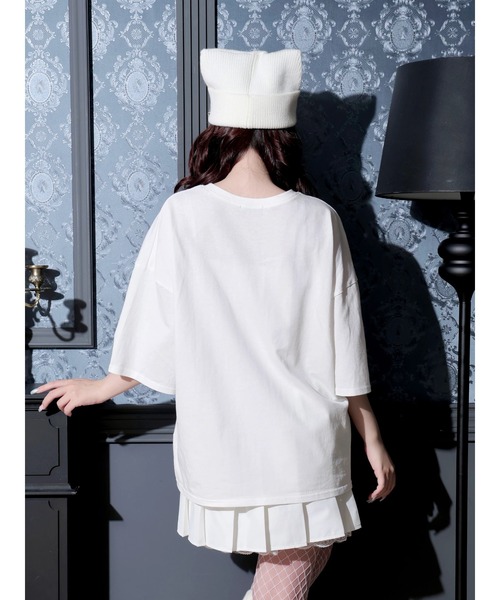 NOEMIE(ノエミー)の「ロンリードール3コマTシャツ(Tシャツ/カットソー・レディース・ピンク/ブラック/サックスブルー・M)」の7枚目の写真