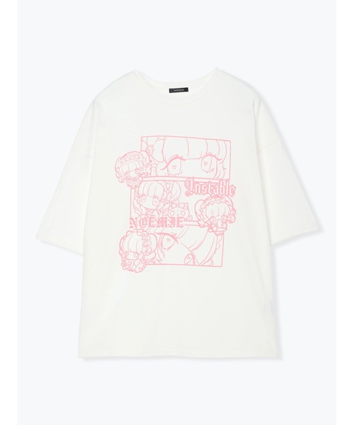 NOEMIE(ノエミー)の「ロンリードール3コマTシャツ(Tシャツ/カットソー・レディース・ピンク/ブラック/サックスブルー・M)」の12枚目の写真