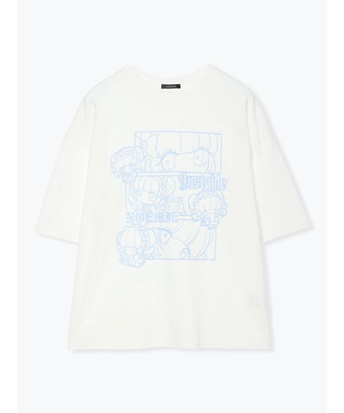 NOEMIE(ノエミー)の「ロンリードール3コマTシャツ(Tシャツ/カットソー・レディース・ピンク/ブラック/サックスブルー・M)」の13枚目の写真
