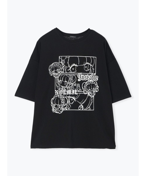 NOEMIE(ノエミー)の「ロンリードール3コマTシャツ(Tシャツ/カットソー・レディース・ピンク/ブラック/サックスブルー・M)」の14枚目の写真