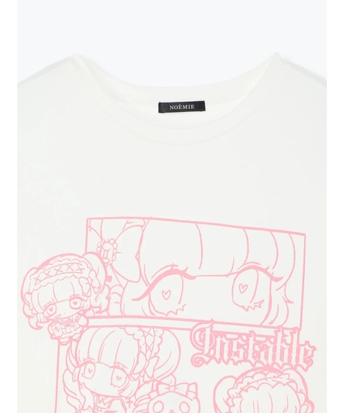 NOEMIE(ノエミー)の「ロンリードール3コマTシャツ(Tシャツ/カットソー・レディース・ピンク/ブラック/サックスブルー・M)」の16枚目の写真