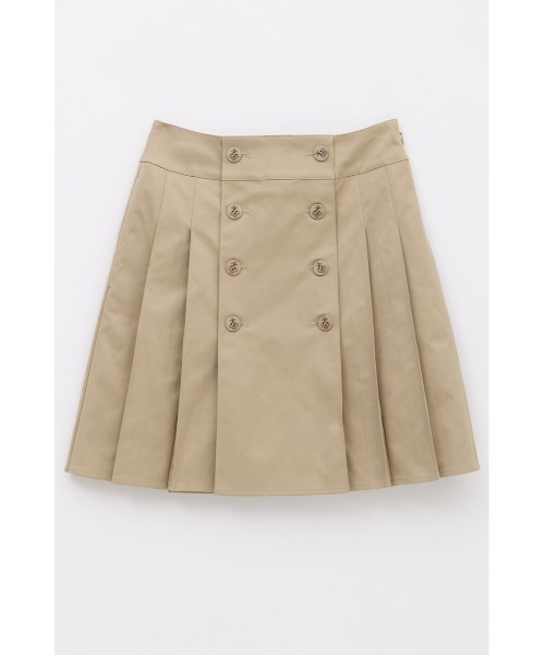LAGUA GEM(ラグアジェム)の「DOUBLE BUTTON PLEATS スカート(スカート・レディース・ベージュ/カーキ/ブラック・X-SMALL/SMALL/MEDIUM)」の2枚目の写真