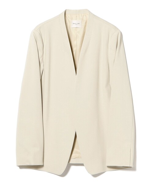 Demi-Luxe BEAMS（デミルクス ビームス）の「プレシャス ノーカラージャケット（その他アウター・レディース・カーキ/ホワイト系その他5・36/38）」の11枚目の写真