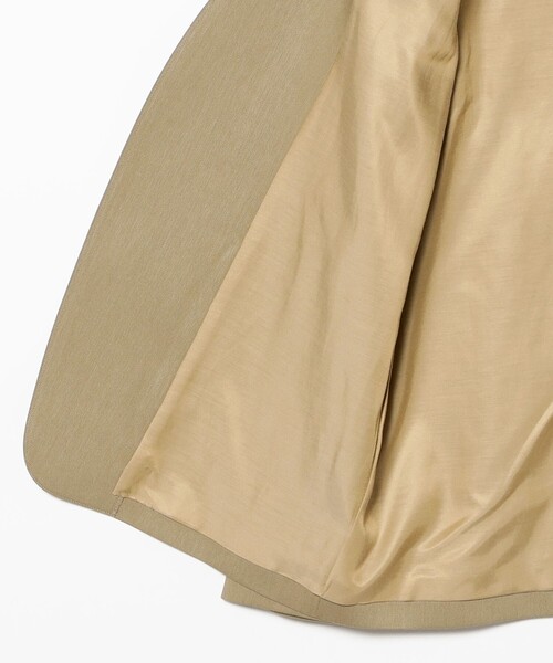 Demi-Luxe BEAMS（デミルクス ビームス）の「プレシャス ノーカラージャケット（その他アウター・レディース・カーキ/ホワイト系その他5・36/38）」の18枚目の写真