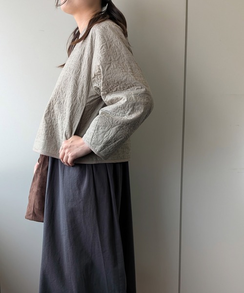 SELF+SERVICE(セルフサービス)の「【※ノベルティなし】ゆべしさんコラボキルトジャケット(その他アウター・レディース・ベージュ系その他/ブラウン系その他・M/L)」の17枚目の写真
