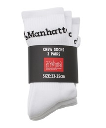 MOONBAT（ムーンバット）の「Manhattan Portage ロゴクルーソックス 3P SET（ソックス/靴下）」