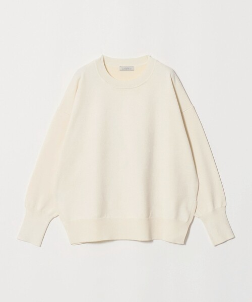 green label relaxing(グリーンレーベルリラクシング)の「クルーネック ニット プルオーバー ウォッシャブル(ニット/セーター・レディース・ブラック/レッド/オフホワイト/ダークブラウン・FREE)」の2枚目の写真