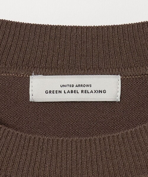 green label relaxing(グリーンレーベルリラクシング)の「クルーネック ニット プルオーバー ウォッシャブル(ニット/セーター・レディース・ブラック/レッド/オフホワイト/ダークブラウン・FREE)」の16枚目の写真