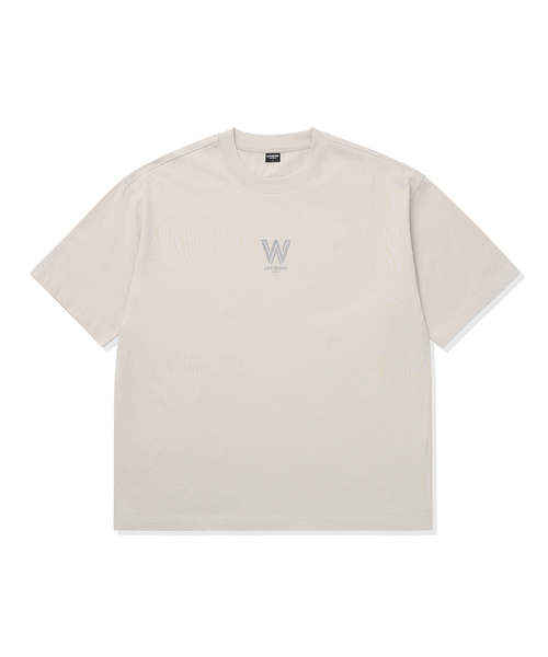 LIFE WORK(ライフワーク)の「共用) ヴィンテージウォッシングWロゴ半袖Tシャツ(Tシャツ/カットソー・メンズ・チャコールグレー/ブルー/オートミール/PINK・SMALL/MEDIUM/LARGE/X-LARGE)」の3枚目の写真