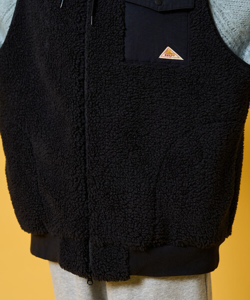 FREAK'S STORE（フリークスストア）の「限定展開 KELTY × FREAK'S STORE/ケルティ 別注 ボア フーディー ベスト（その他アウター・レディース・ブラック/ナチュラル/オリーブ・ﾌﾘ-）」の19枚目の写真