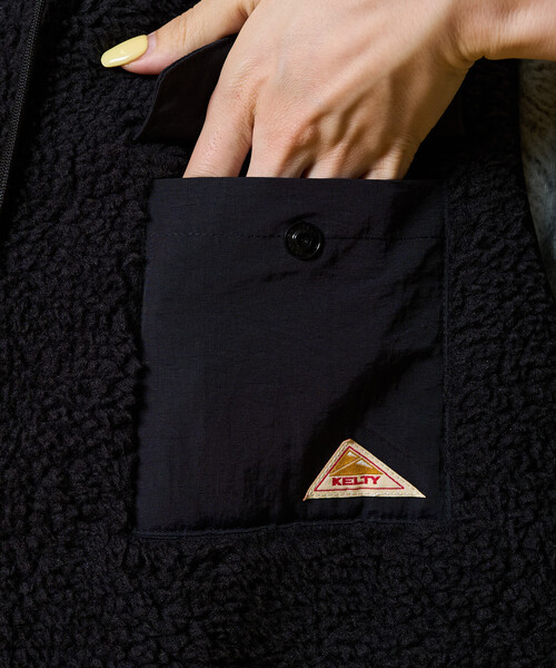 FREAK'S STORE（フリークスストア）の「限定展開 KELTY × FREAK'S STORE/ケルティ 別注 ボア フーディー ベスト（その他アウター・レディース・ブラック/ナチュラル/オリーブ・ﾌﾘ-）」の22枚目の写真