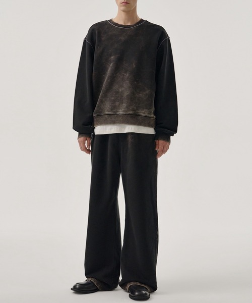 MMIC（エムエムアイシー）の「【MMIC】SHADE LAYER SWEATSHIRT / 【エムエムアイシー】シェ－ドレイヤースウェットシャツ（スウェット・メンズ・ブラック・L/M）」の4枚目の写真