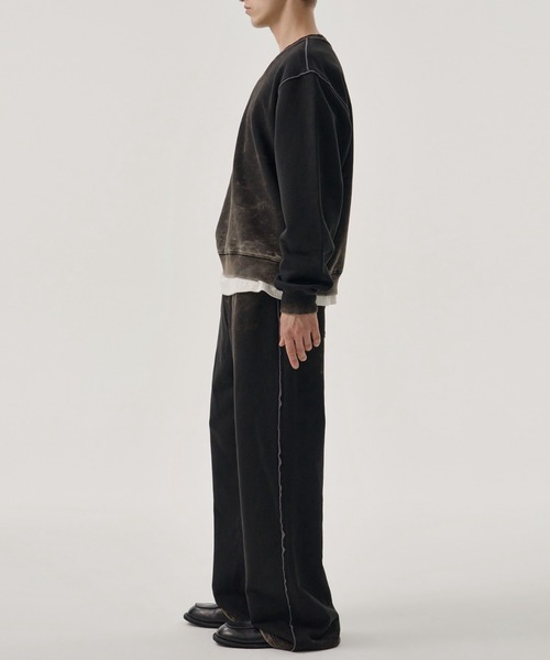 MMIC（エムエムアイシー）の「【MMIC】SHADE LAYER SWEATSHIRT / 【エムエムアイシー】シェ－ドレイヤースウェットシャツ（スウェット・メンズ・ブラック・L/M）」の5枚目の写真