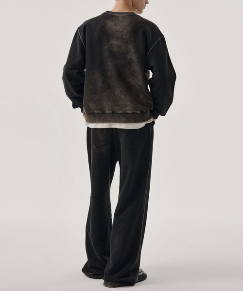 MMIC（エムエムアイシー）の「【MMIC】SHADE LAYER SWEATSHIRT / 【エムエムアイシー】シェ－ドレイヤースウェットシャツ（スウェット・メンズ・ブラック・L/M）」の6枚目の写真