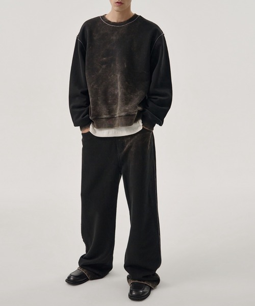 MMIC（エムエムアイシー）の「【MMIC】SHADE LAYER SWEATSHIRT / 【エムエムアイシー】シェ－ドレイヤースウェットシャツ（スウェット・メンズ・ブラック・L/M）」の3枚目の写真