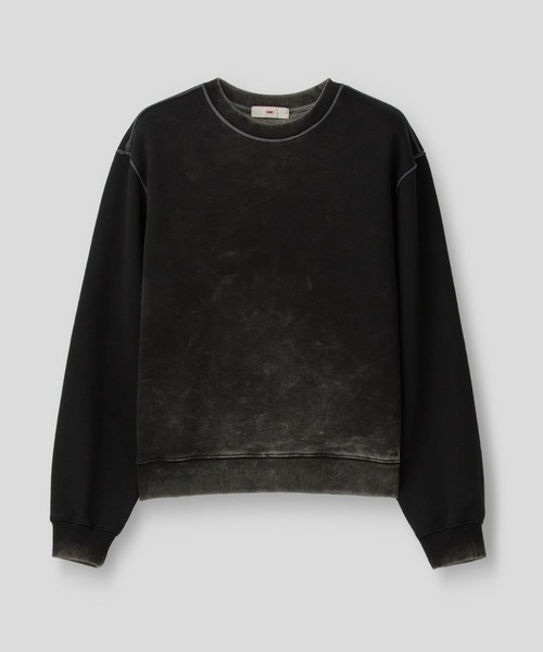 MMIC（エムエムアイシー）の「【MMIC】SHADE LAYER SWEATSHIRT / 【エムエムアイシー】シェ－ドレイヤースウェットシャツ（スウェット・メンズ・ブラック・L/M）」の7枚目の写真