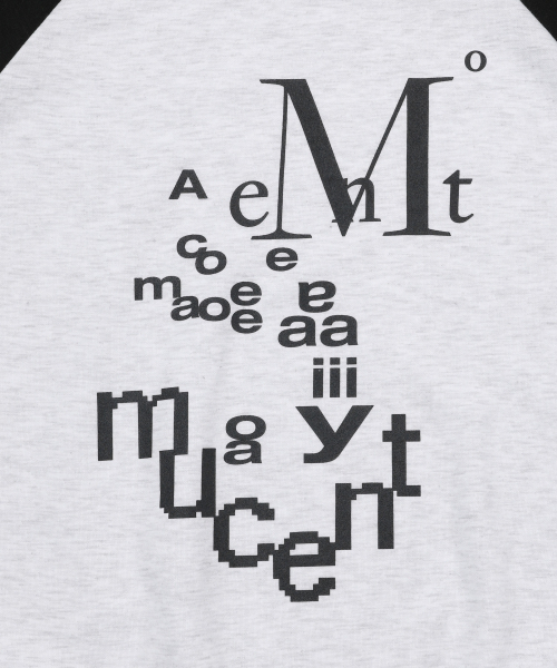 MUCENT(ムセント)の「メビウスレタリングナグラン配色スウェット 男女共用 (2カラー)(スウェット・レディース・ブラック系その他/レッド・FREE)」の8枚目の写真