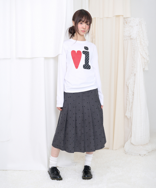 Video Jockey（ビデオジョッキー）の「ビビ LS Tシャツ [4COLOR]（Tシャツ/カットソー・レディース・ホワイト/ブラウン/ミント/チャコール・SMALL/MEDIUM）」の5枚目の写真