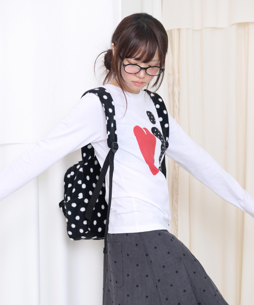 Video Jockey（ビデオジョッキー）の「ビビ LS Tシャツ [4COLOR]（Tシャツ/カットソー・レディース・ホワイト/ブラウン/ミント/チャコール・SMALL/MEDIUM）」の6枚目の写真