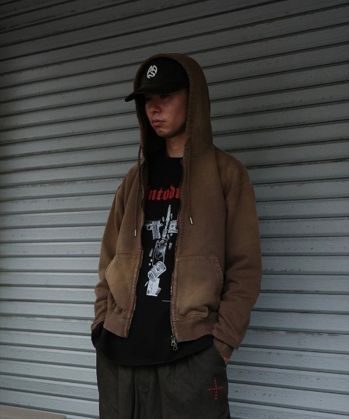 Anachronorm（アナクロノーム）の「【ANACHRONORM】FADED FULL ZIP HOODIE（パーカー・メンズ・ブラウン/ネイビー・3/2）」の16枚目の写真