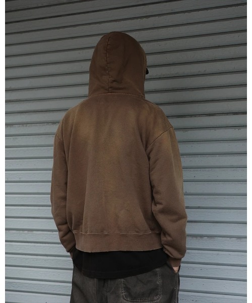 Anachronorm（アナクロノーム）の「【ANACHRONORM】FADED FULL ZIP HOODIE（パーカー・メンズ・ブラウン/ネイビー・3/2）」の17枚目の写真