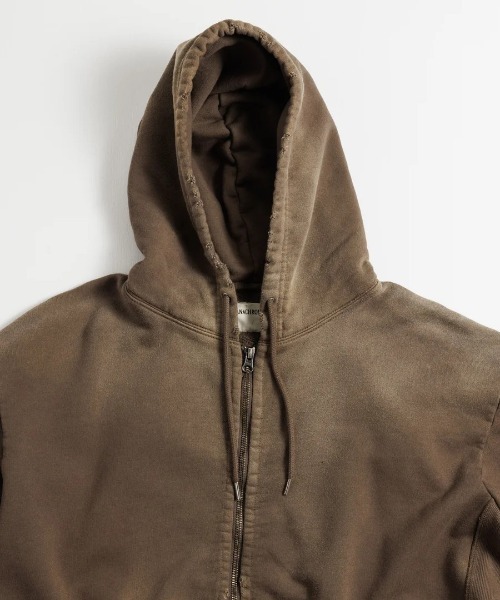 Anachronorm（アナクロノーム）の「【ANACHRONORM】FADED FULL ZIP HOODIE（パーカー・メンズ・ブラウン/ネイビー・3/2）」の4枚目の写真