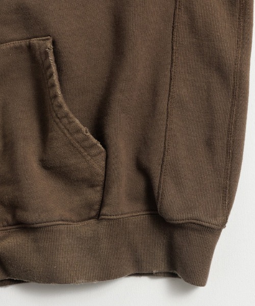 Anachronorm（アナクロノーム）の「【ANACHRONORM】FADED FULL ZIP HOODIE（パーカー・メンズ・ブラウン/ネイビー・3/2）」の8枚目の写真