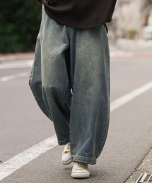 mp15586-ワイドカーブデニムパンツ