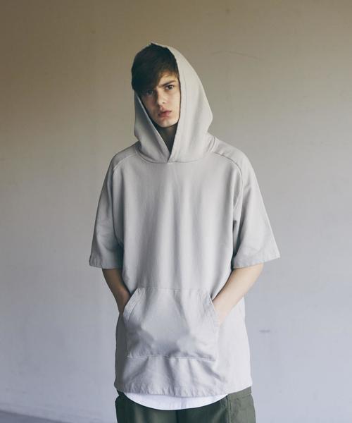 MONKEY TIME（モンキータイム）の「＜monkey time by CALUX＞∴ オーバーダイ ウラケ フーディー（パーカー・メンズ・ブラック/ナチュラル/オリーブ・SMALL/MEDIUM/LARGE/X-LARGE）」の2枚目の写真