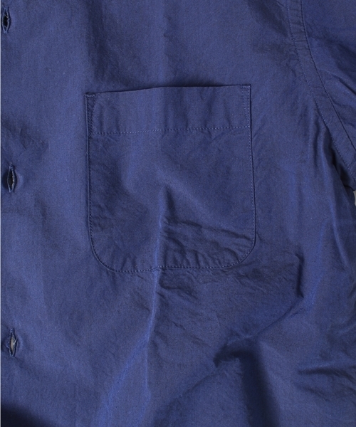 SHIPS（シップス）の「SC: SHIPS(シップス) コットン リラックス オープンカラーシャツ"5分袖"■（シャツ/ブラウス・メンズ・ネイビー/オリーブ/ホワイト・LARGE/MEDIUM/X-LARGE/SMALL）」の6枚目の写真