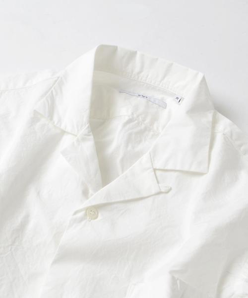 SHIPS（シップス）の「SC: SHIPS(シップス) コットン リラックス オープンカラーシャツ"5分袖"■（シャツ/ブラウス・メンズ・ネイビー/オリーブ/ホワイト・LARGE/MEDIUM/X-LARGE/SMALL）」の15枚目の写真