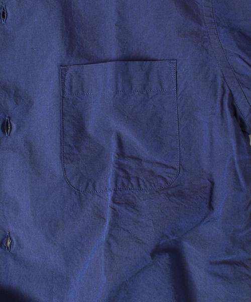 SHIPS（シップス）の「SC: SHIPS(シップス) コットン リラックス オープンカラーシャツ"5分袖"■（シャツ/ブラウス・メンズ・ネイビー/オリーブ/ホワイト・LARGE/MEDIUM/X-LARGE/SMALL）」の18枚目の写真