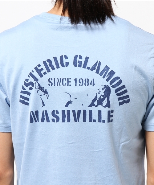 HYSTERIC GLAMOUR（ヒステリックグラマー）の「STENCIL WOMAN pt ポケ付T-SH（Tシャツ/カットソー・メンズ・ホワイト/ピンク/ブルー/ブラック・LARGE/MEDIUM/SMALL/X-LARGE）」の13枚目の写真