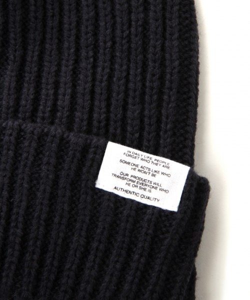 RAGEBLUE(レイジブルー)の「アクリルリブワッチ/731645(ニットキャップ/ビーニー・メンズ・ブラック/ダークグレー/ネイビー/ワインレッド/グレー/オレンジ・FREE)」の8枚目の写真