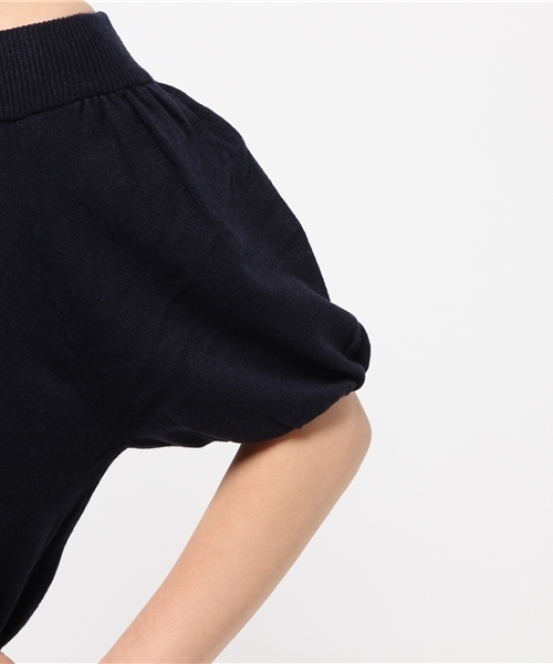 RODEO CROWNS WIDE BOWL（ロデオクラウンズワイドボウル）の「パフスリーブ オフショル トップス（ニット/セーター・レディース・ピンク/ホワイト/ネイビー・SMALL/MEDIUM）」の8枚目の写真