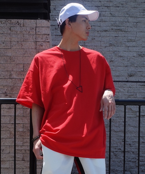 MYE-DO'(マイ・ドゥ)の「ビッグシルエット ドロップショルダー Tシャツ(Tシャツ/カットソー・メンズ・ブラック/グレー/ブルー/ネイビー/ホワイト/ブラウン/レッド・LARGE/SMALL/MEDIUM)」の7枚目の写真