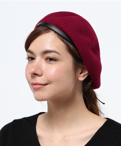 RODE SKO（ロデスコ）の「RODE SKO パイピングベレー（ハンチング/ベレー帽・レディース・レッド系その他/グレー/ブラック/モカ・FREE）」の4枚目の写真