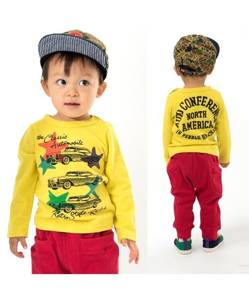 BREEZE（ブリーズ）の「ネット限定 アメ車Tシャツ（Tシャツ/カットソー・キッズ・グレー/イエロー/ブルー・95/140/120/130/110/90/100/80）」の13枚目の写真
