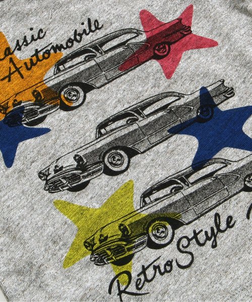 BREEZE（ブリーズ）の「ネット限定 アメ車Tシャツ（Tシャツ/カットソー・キッズ・グレー/イエロー/ブルー・95/140/120/130/110/90/100/80）」の6枚目の写真