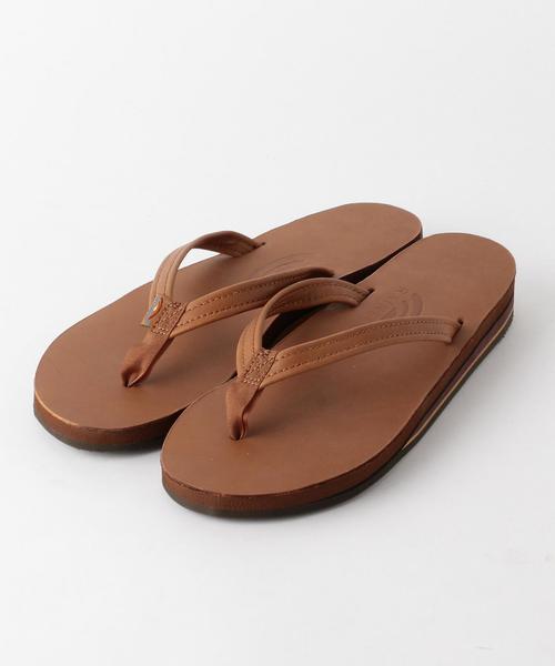 RAINBOW SANDALS(レインボーサンダル)の「<RAINBOW SANDALS>DOUBLE LAYER NARROW サンダル ◆(ビーチサンダル・レディース・ブラック/ブラウン・MEDIUM/SMALL)」の2枚目の写真
