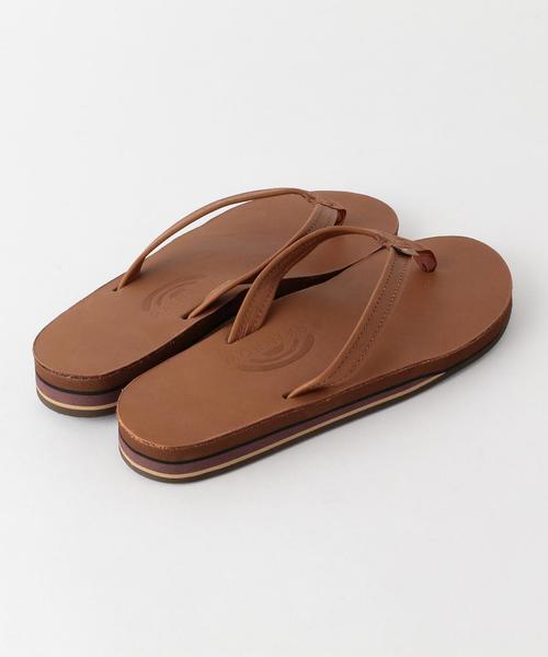 RAINBOW SANDALS(レインボーサンダル)の「<RAINBOW SANDALS>DOUBLE LAYER NARROW サンダル ◆(ビーチサンダル・レディース・ブラック/ブラウン・MEDIUM/SMALL)」の6枚目の写真