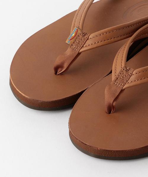 RAINBOW SANDALS(レインボーサンダル)の「<RAINBOW SANDALS>DOUBLE LAYER NARROW サンダル ◆(ビーチサンダル・レディース・ブラック/ブラウン・MEDIUM/SMALL)」の7枚目の写真