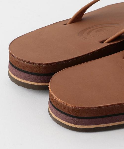 RAINBOW SANDALS(レインボーサンダル)の「<RAINBOW SANDALS>DOUBLE LAYER NARROW サンダル ◆(ビーチサンダル・レディース・ブラック/ブラウン・MEDIUM/SMALL)」の8枚目の写真