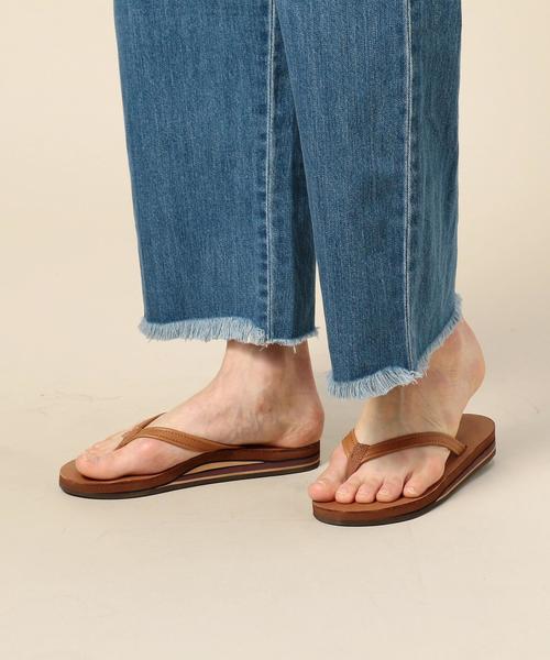 RAINBOW SANDALS(レインボーサンダル)の「<RAINBOW SANDALS>DOUBLE LAYER NARROW サンダル ◆(ビーチサンダル・レディース・ブラック/ブラウン・MEDIUM/SMALL)」の9枚目の写真