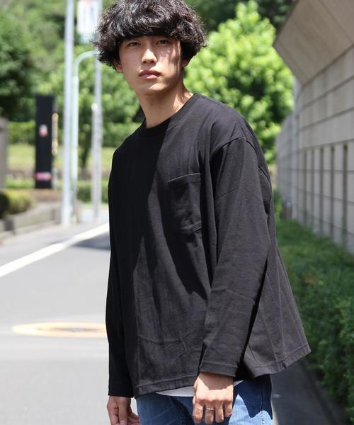 coen(コーエン)の「【WEB限定】スーパービッグロングスリーブカットソー(Tシャツ/カットソー・メンズ・ブラック/ホワイト・SMALL/LARGE/MEDIUM)」の4枚目の写真